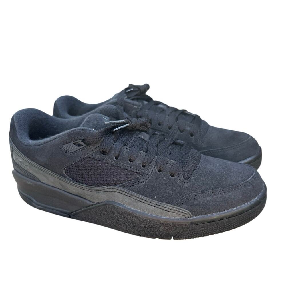 Jordan Flight Court - Black / Anthracite gray suede Men’s 8 Womens 9.5 EUC